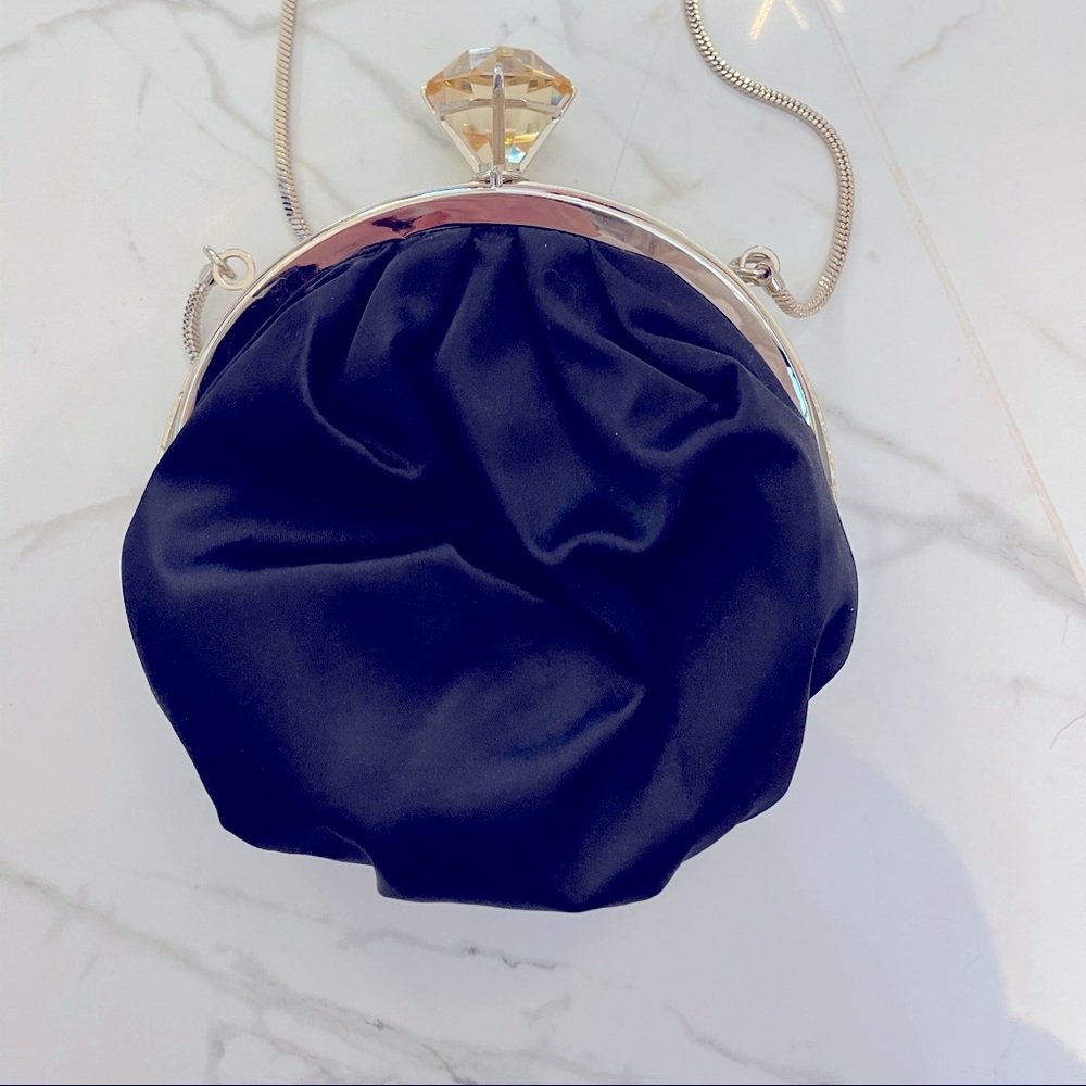Kate spade silk bag with diamond on the top